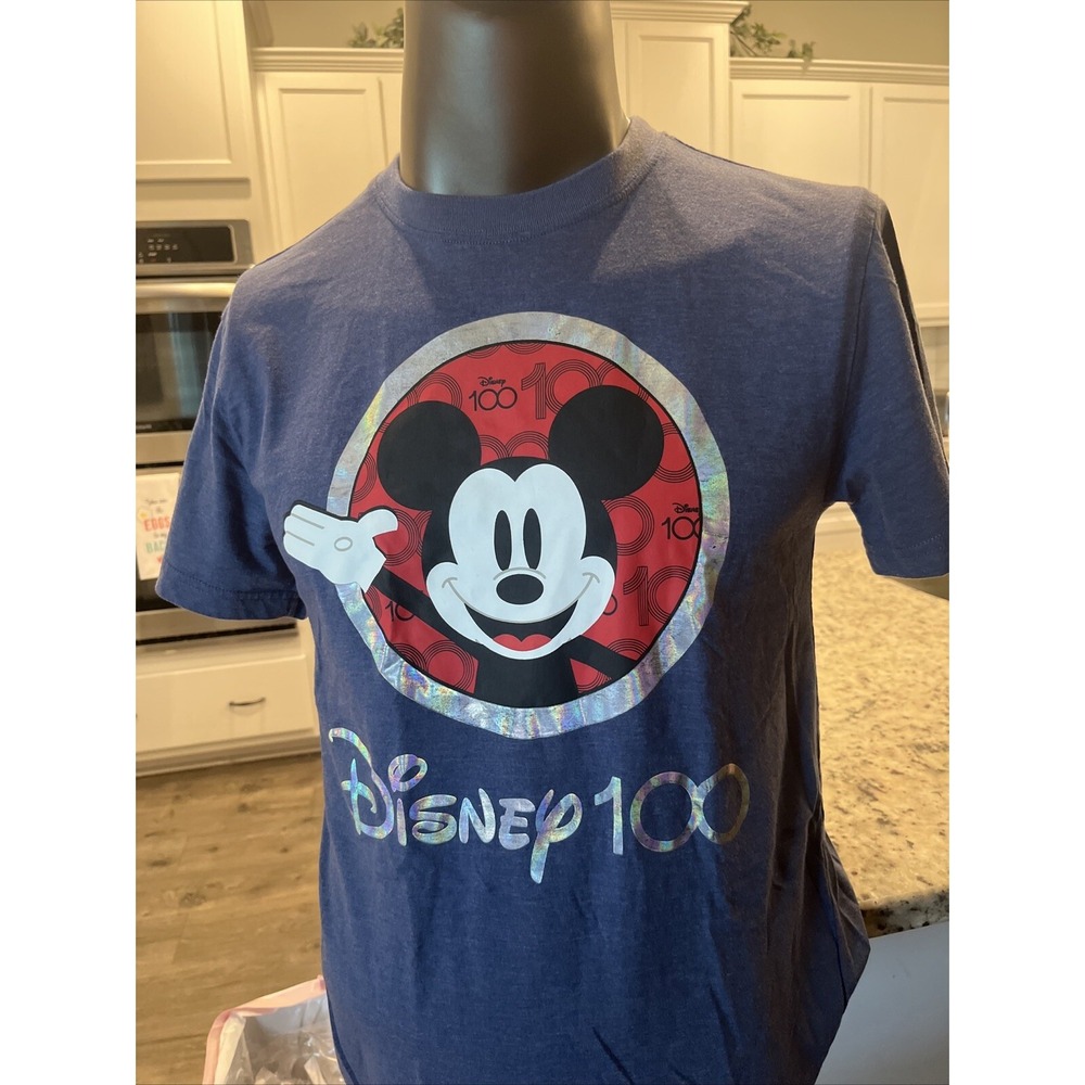 Original Disney 100 Years of Wonder Micky Mouse Unisex T-Shirt Size Small